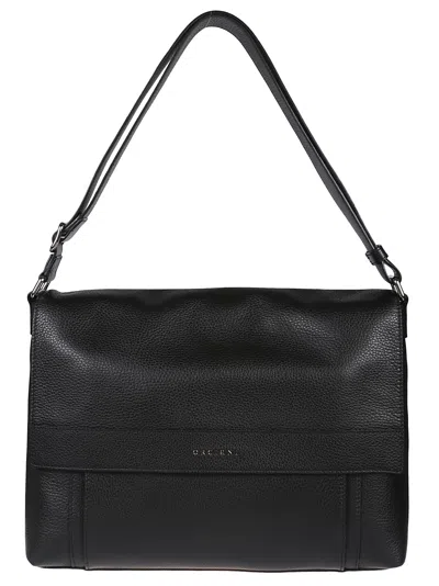 Orciani Messenger Bag In Nero
