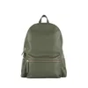 Orciani Micron Leather Backpack In Green