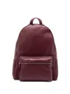 Orciani `micron` Leather Backpack In Pink