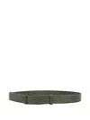 Orciani Micron Leather Belt In Green