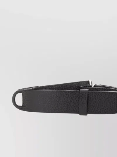 Orciani "micron Nobukle" Leather Belt In Black