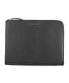 Orciani Micron Zipped Laptop Bag In Black