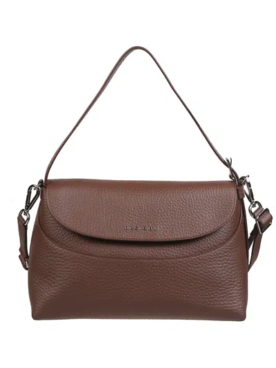 Orciani Midi Nana Shoulder Bag In Brown