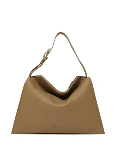 Orciani Midi Trinity Tote Bag In Brown