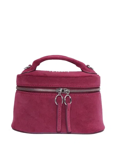 Orciani Mini Joy Suede Tote Bag In Neutral