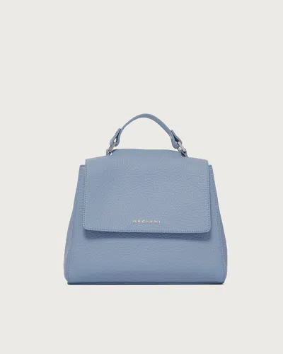 Orciani Mini Soft Handbag In Blue