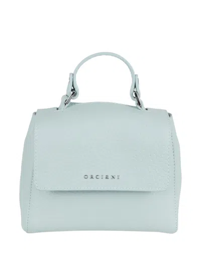 Orciani Mini Sveva Logo-detail Tote Bag In Blue