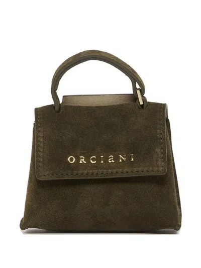 Orciani Mini Sveva Tote Bag In Green