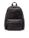 Orciani Grained Leather Backpack In Negro