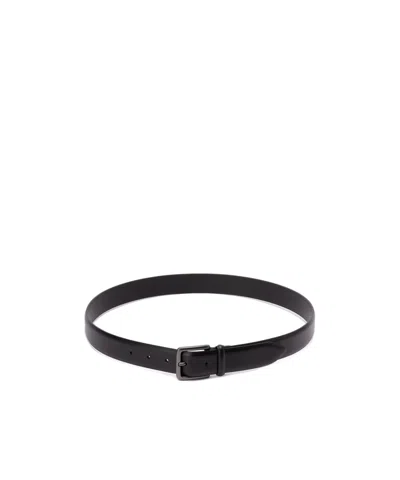 Orciani Monaco Square Buckle Belt In Black