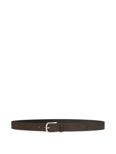 Orciani Nabucco Leather Belt In Brown