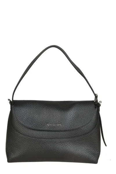 Orciani Nana Logo Lettering Shoulder Bag In Black