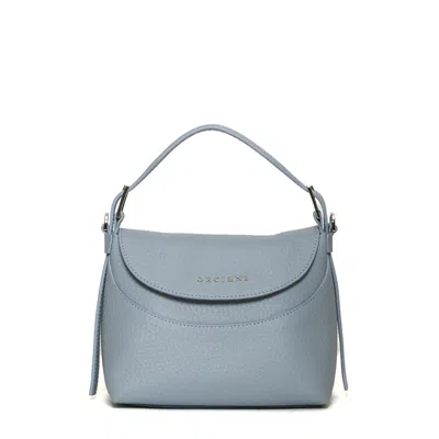 Orciani Nana S Pelle Soft Azzurro Polvere In Blue