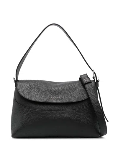 Orciani Nana Shoulder Bag In Black