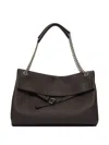 Orciani Nana Soft Shoulder Bag In Brown
