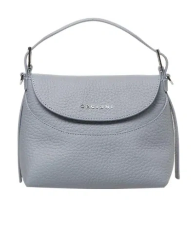 Orciani Nana Soft Shoulder Strap Small Handbag In Gray