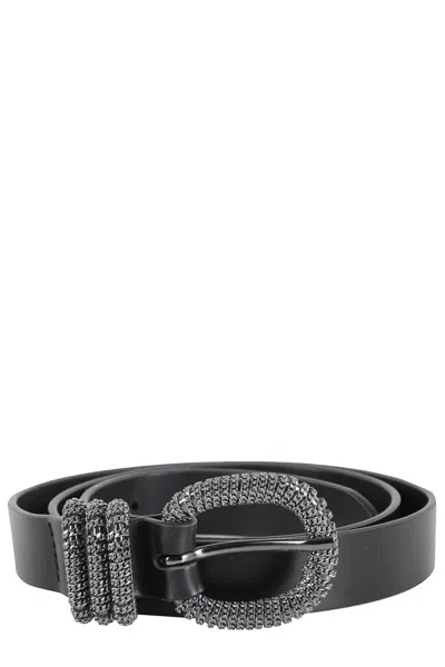 Orciani Nappa Leather Belt With Distinctive Chain Buckle