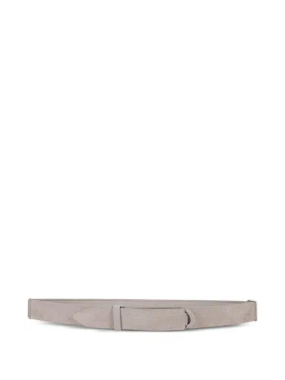 Orciani Nobuckle Belt In Gray
