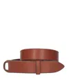 Orciani Nobuckle Belts Brown In Brown