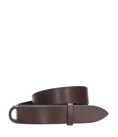 Orciani Nobuckle Belts Brown