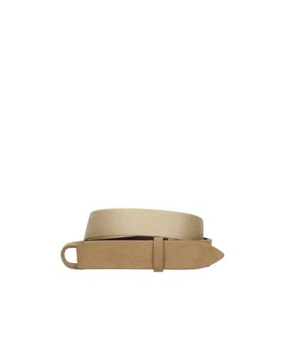 Orciani Nobuckle Belts In Brown