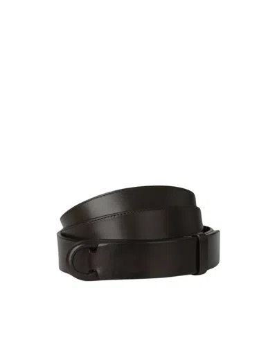 Orciani Nobuckle Bull Belt In Brown