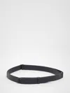 Orciani Nobuckle Hammered Leather Belt In Pink