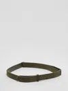 Orciani Nobuckle Suede Belt In Green