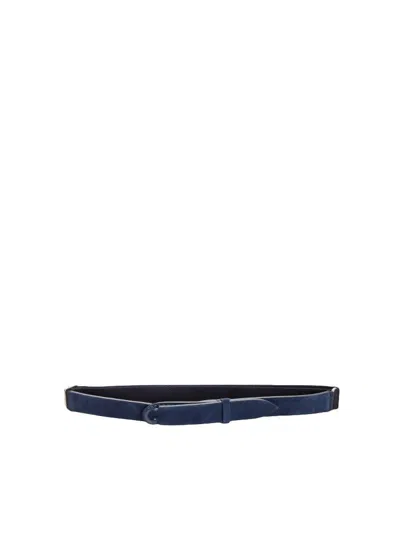 Orciani Nobuckle Suede In Blue