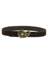 Orciani Nubuck "nabucco" Belt In Brown