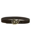 Orciani Nubuck "nabucco" Belt In Brown