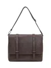 Orciani Jones Messenger Bag In Brown Leather In Brown