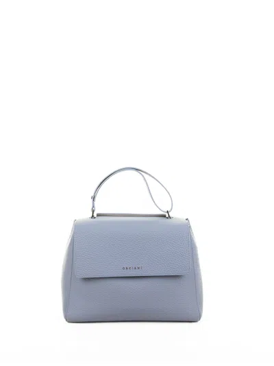 Orciani Sveva Soft Medium Leather Shoulder Bag With Strap
