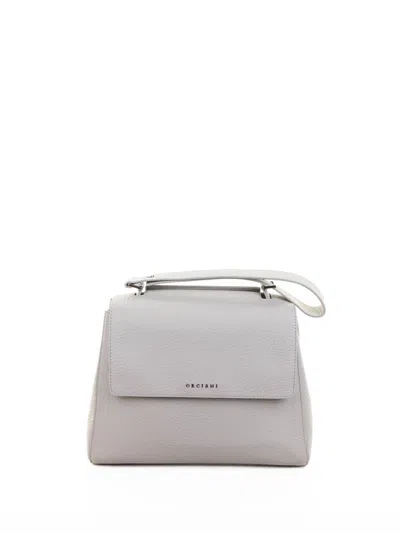 Orciani Sveva Soft Medium Leather Shoulder Bag With Strap