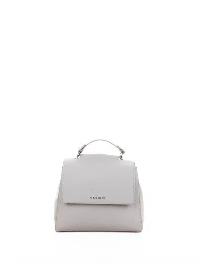 Orciani Sveva Soft S Leather Shoulder Bag With Shoulder Strap Clay