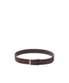 Orciani Patterned Leather Belt In Brown
