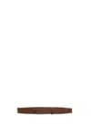 Orciani Pebbled Leather Nobuckle Belt With Sliding Ring Closure In Brown