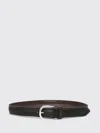 Orciani Perforated Leather Belt In Black