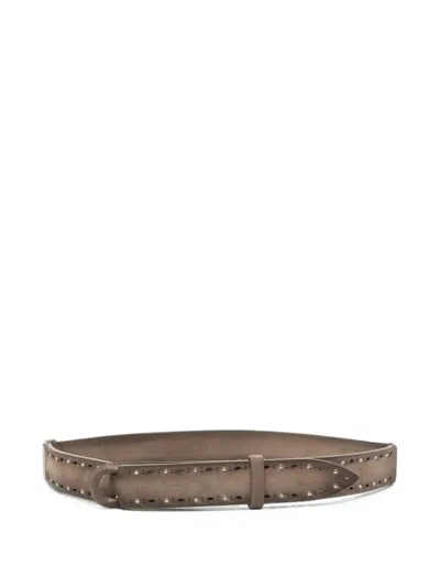 Orciani Perforated Stud-embellished Belt In Multi
