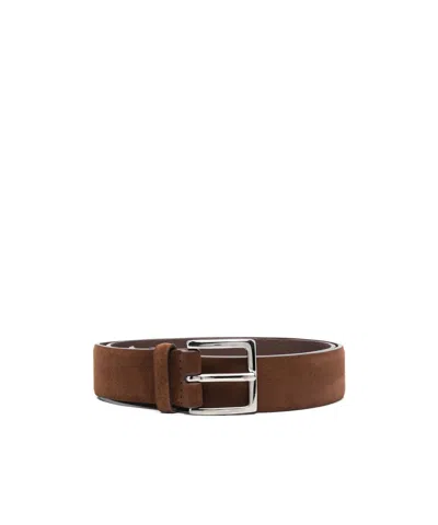 Orciani Pin Buckle Belt In Brown