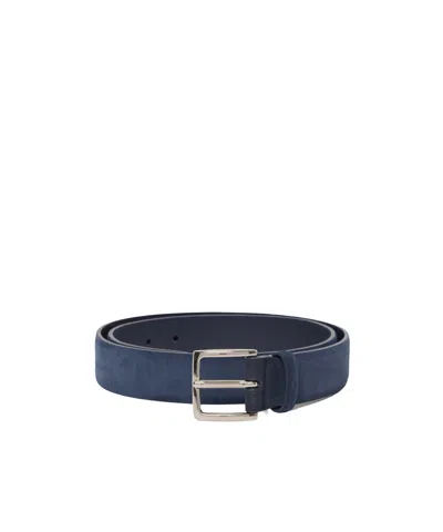 Orciani Pin-buckle Belt In Blue