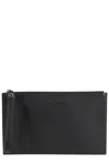 Orciani Pochette Micron Pelle Con Polsiera In Black