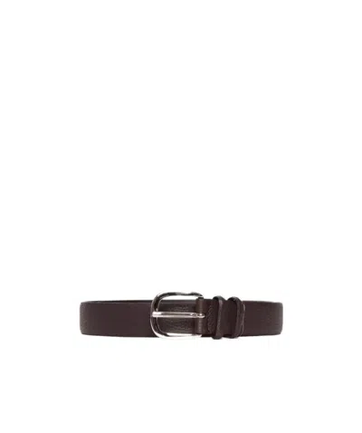 Orciani Polished Belt In Black