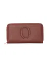 Orciani Logo-patch Zip-around Wallet In Pink