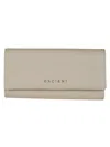 Orciani Textured Finish Soft Wallet In Beige