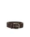 Orciani Range Elast Stretch Belt In Brown