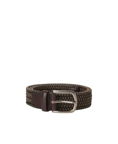 Orciani Range Elast Stretch Belt In Brown