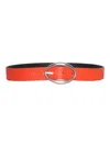 Orciani Red Smooth Leather Belt In Red