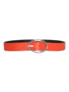 Orciani Red Smooth Leather Belt In Red