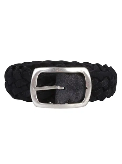 Orciani Reversible Hunting Double Weave In Black